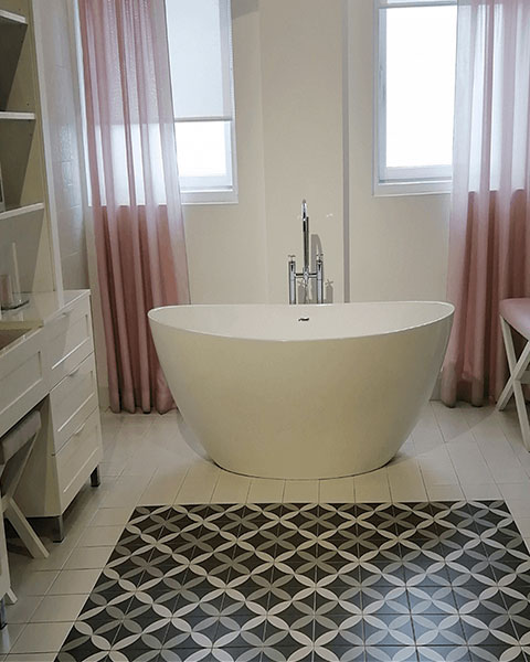 Foto banheira casa de banho